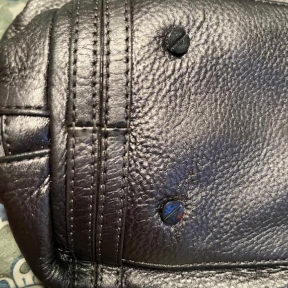 Tory Burch Metallic Grey Shoulder Bag Great Condition - Picture 8 of 9